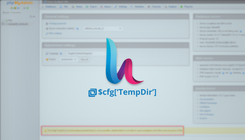 Mengatasi Error $cfg['TempDir'] (/usr/share/phpmyadmin/tmp/) is not accessible pada HestiaCP